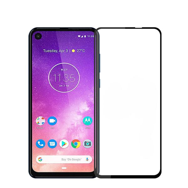 

Защитное Full Glue стекло Pinwuyo для Motorola One Vision / Motorola P50 Черное
