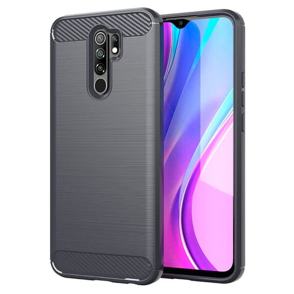

Чехол Lenuo Carbon Fiber для Redmi 9 Gray