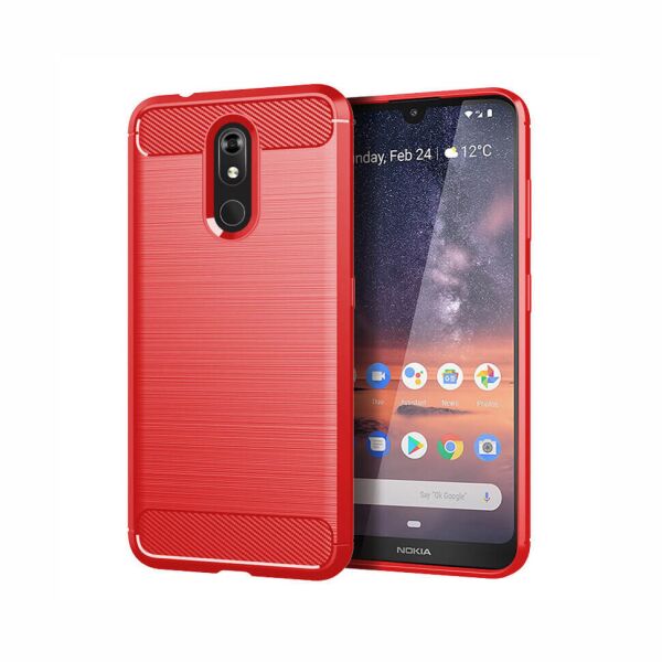 

Накладка Lenuo Carbon Fiber для Nokia 3.2 Red