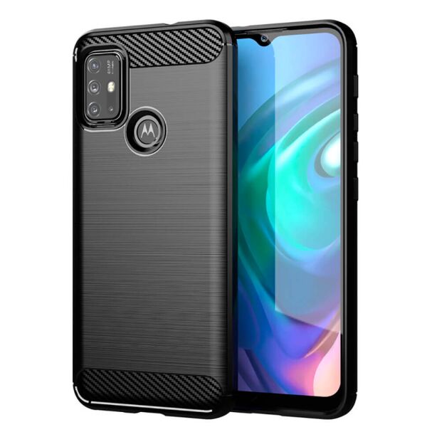 

Чехол Lenuo Carbon Fiber для Motorola G10 Чёрный