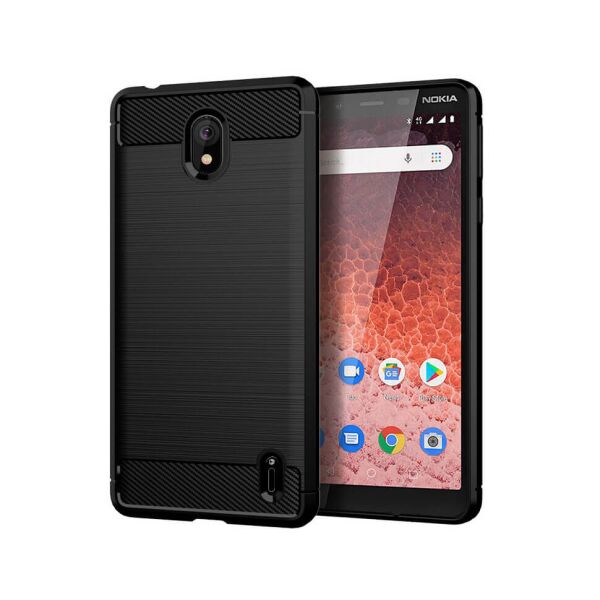 

Чехол Lenuo Carbon Fiber для Nokia 1 Plus Black