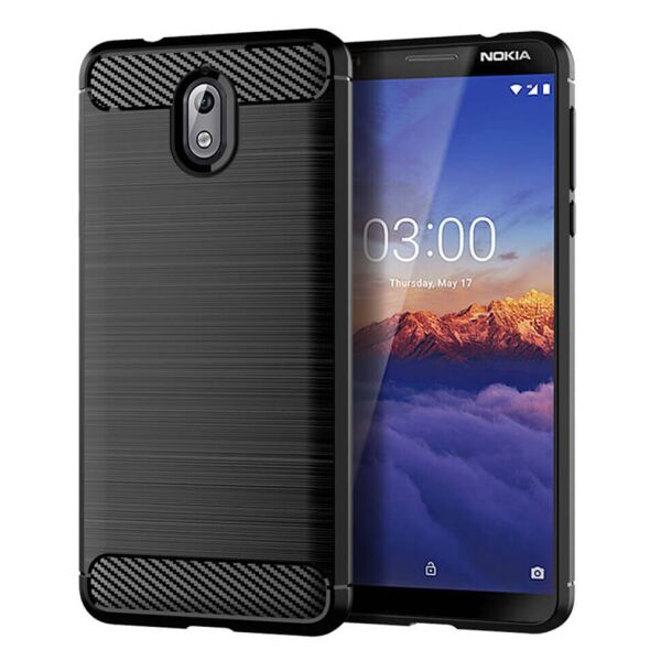 

Чехол Lenuo Carbon Fiber для Nokia 3.1 Black