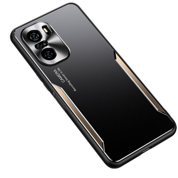 

Чехол Lenuo Blade Series для Poco F3 Black / Golden