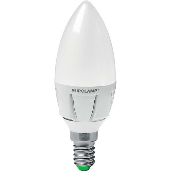 

Лампа светодиодная Eurolamp 6 Вт C37 матовая E14 175-250 В 3000 К LED-CL-06143(T)new