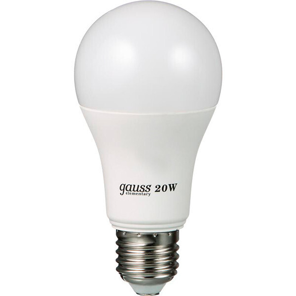 

Лампа LED Gauss Elementary A60 20 Вт E27 2700К