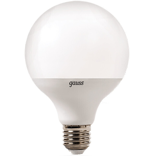 

Лампа светодиодная Gauss Black 105102216 16 Вт G95 матовая E27 220 В 4100 К