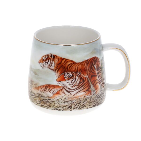 

Кружка фарфоровая с золотой каймой Тигр 400мл BonaDi 498-255 ОРИГИНАЛ