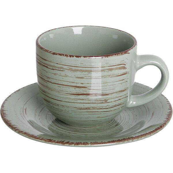

Чашка керамическая с блюдцем Appetite Antique green 220 мл
