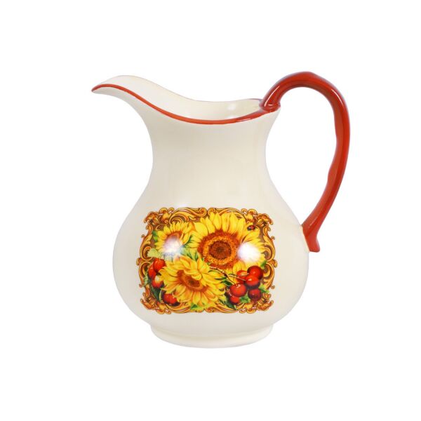 Кувшин керамический 1.2л Подсолнухи BonaDi QF877-SB