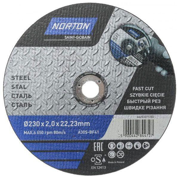 

Круг отрезной Norton A30S 230x2x22.2 мм металл