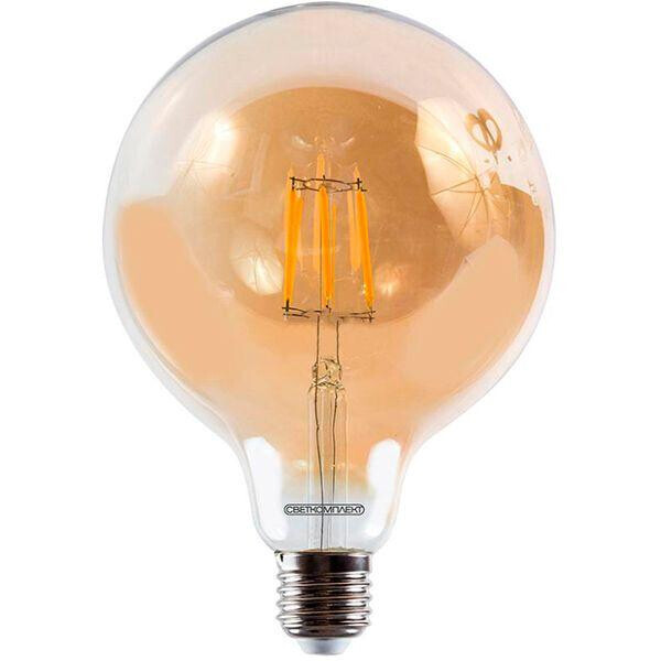 

Лампа светодиодная Светкомплект Vintage Fil Amber G125 6 Вт E27 2500 К 220 В