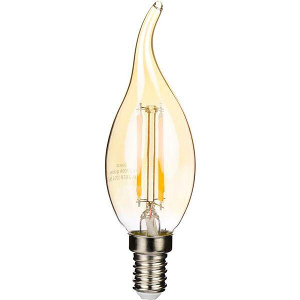 

Лампа LED Gauss Black Fil CF37 5W E14 2700К Gold