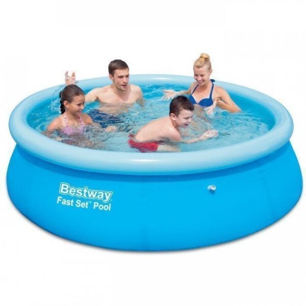

Бассейн надувной круглый BESTWAY 57265, 244x66 см, ремкомплект