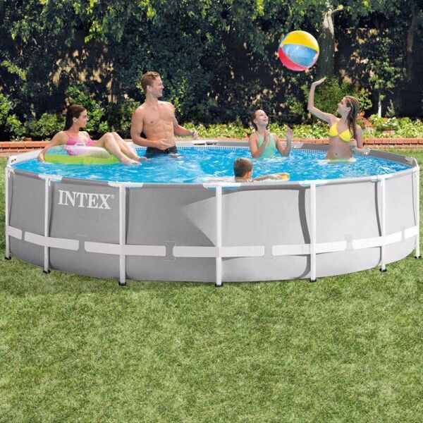

Бассейн каркасный круглый INTEX 26720, 427x107 см, лестница, подстилка, чехол
