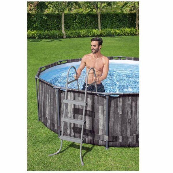 

Бассейн каркасный круглый BESTWAY Wood Style 5614Z, 427х107 см, картриджный фильтр, лестница, тент