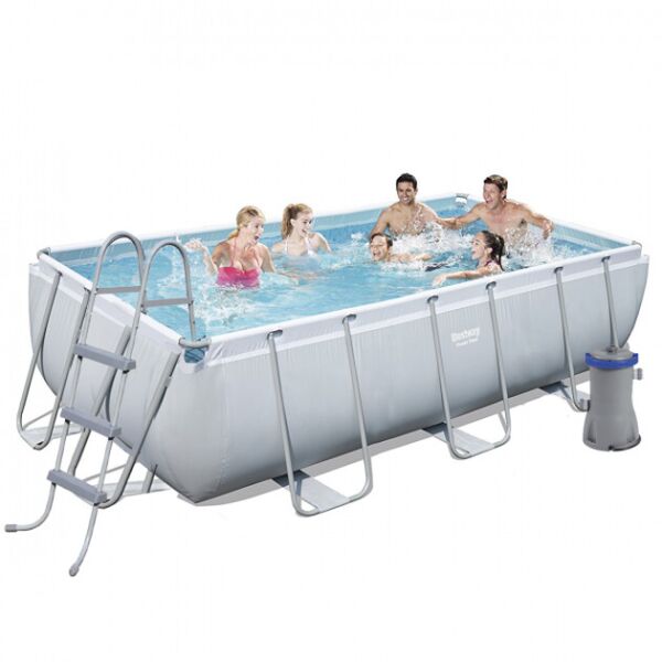 

Бассейн каркасный прямоугольный Bestway 56441, 404x201x100 см, фильтр-насос, лестница