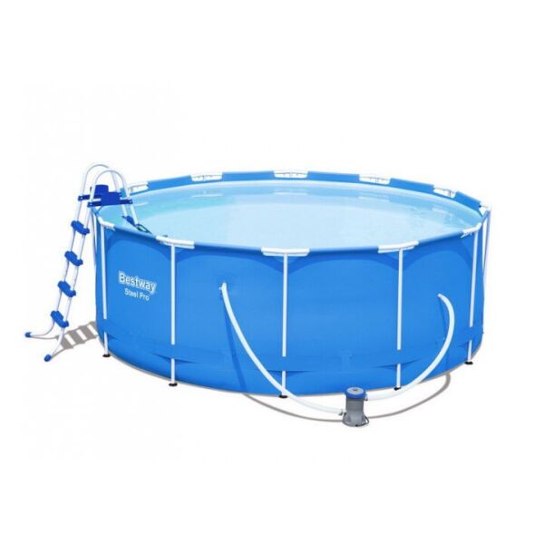 

Бассейн каркасный круглый Bestway 56438, 457x122 см, фильтр-насос, тент, лестница, очистка воды.