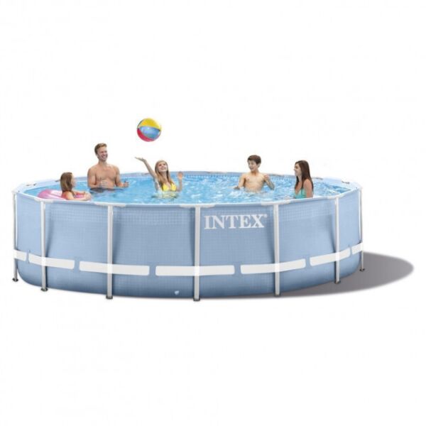 

Бассейн каркасный круглый Intex 28736, 457x122 см, фильтр-насос, лестница, подстилка, тент