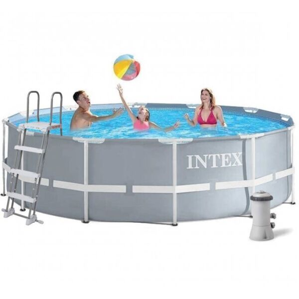 

Бассейн каркасный INTEX 28726, размер 366*122 см, объем 10685л, в комплекте: фильтр-насос, лестница