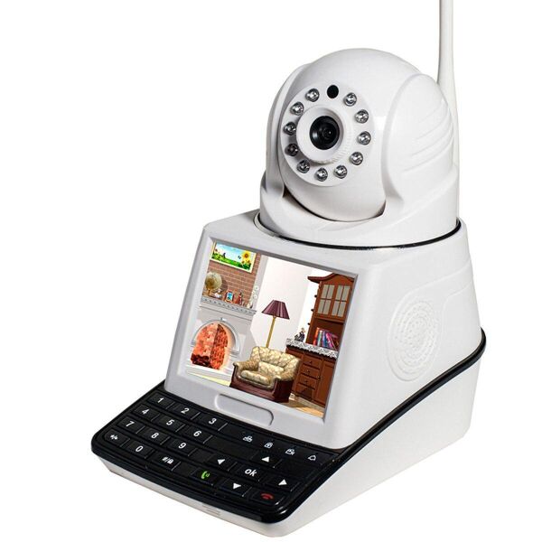 

IP-камера видеонаблюдения с экраном RIAS HS-NPC002 1MP c ИК-подсветкой White
