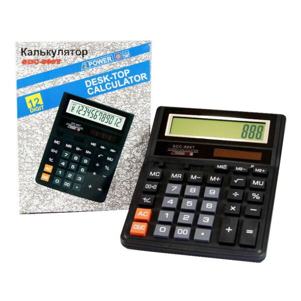 

Калькулятор RIAS SDC 888T Black (3_4296)