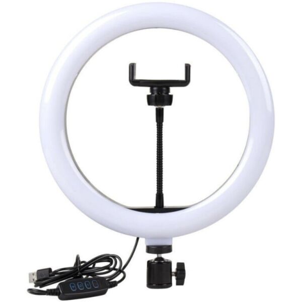 

Кольцевая светодиодная LED лампа RIAS LC-330 33см USB управление на проводе (2_009341)