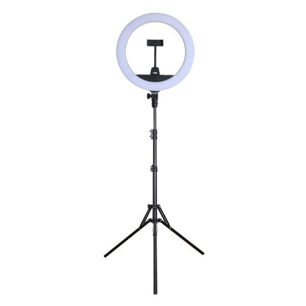 

Кольцевая светодиодная LED лампа RIAS ZB-R14 35см с держателем и сумкой (2_009322)