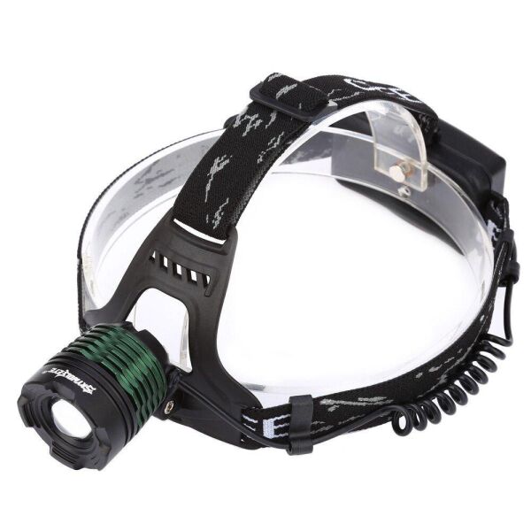 

Фонарь налобный CREE K12 T6 белый свет 2 аккумулятора+зарядка Black (2_001702)