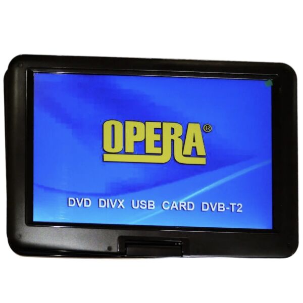 

Портативный DVD-проигрыватель Opera 1680 15.6" Т2 TV USB SD Black (4_757046918)