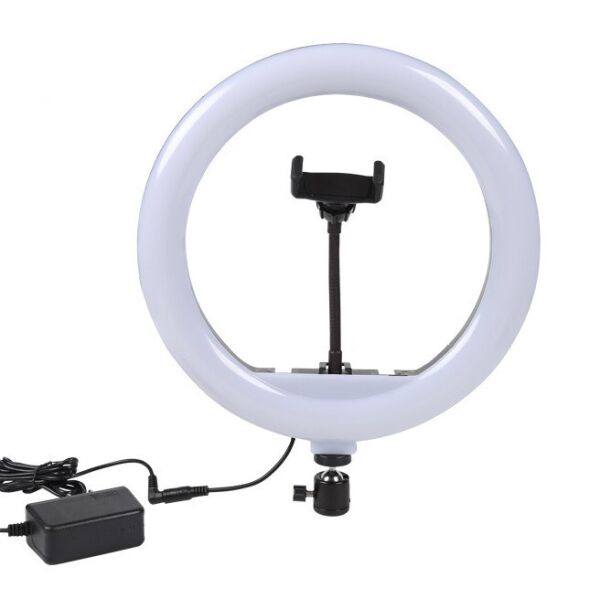 

Кольцевая светодиодная LED лампа RIAS YQ320 30см с держателем и пультом ДУ (2_009336)