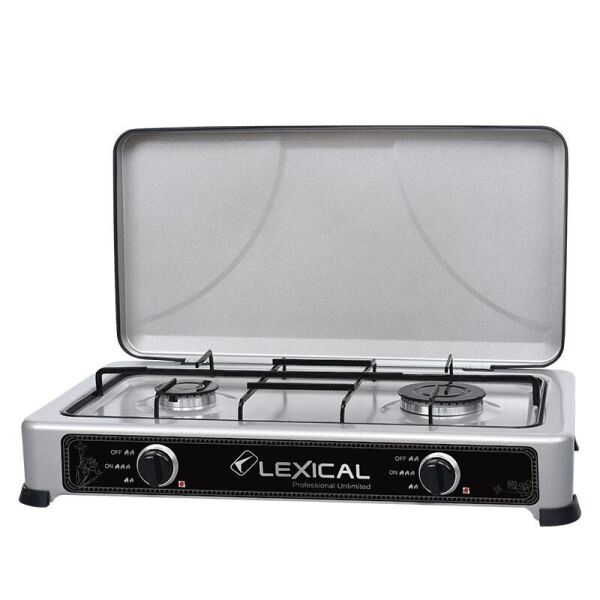 

Газовая плита настольная Lexical LGS-2812-8 на 2 конфорки Silver (2_009635)