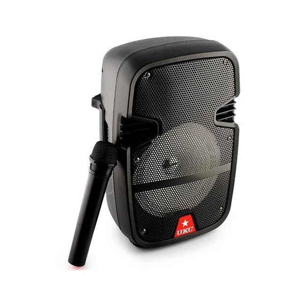 

Портативная Bluetooth колонка UKC HS-008BT чемодан с караоке Black (4_00414)