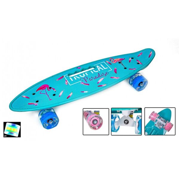 

Penny Board С Ручкой "Фламинго" Светящиеся колеса