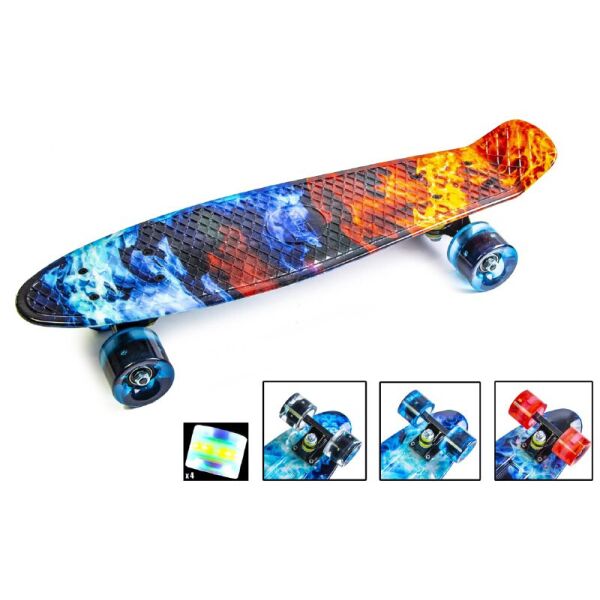 

Penny Board "Огонь и лед" Светящиеся колеса.