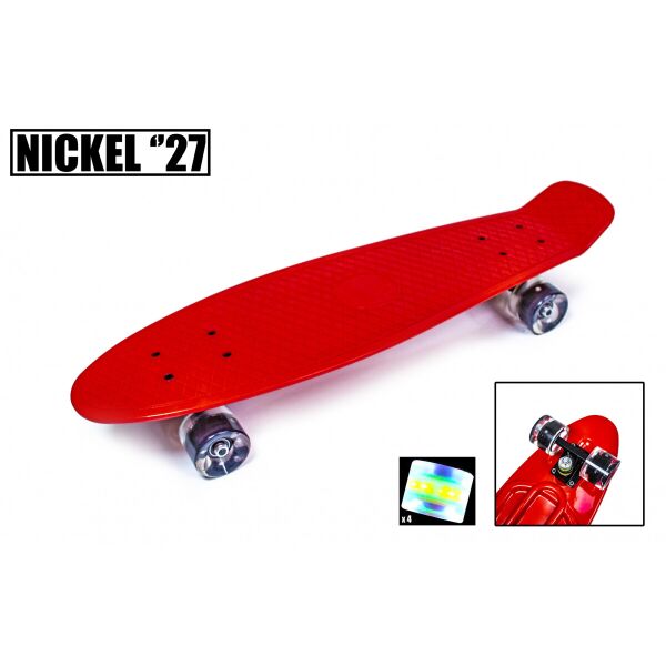 

Пенниборд Penny Scale Nickel 27 " Светящиеся колеса Красный