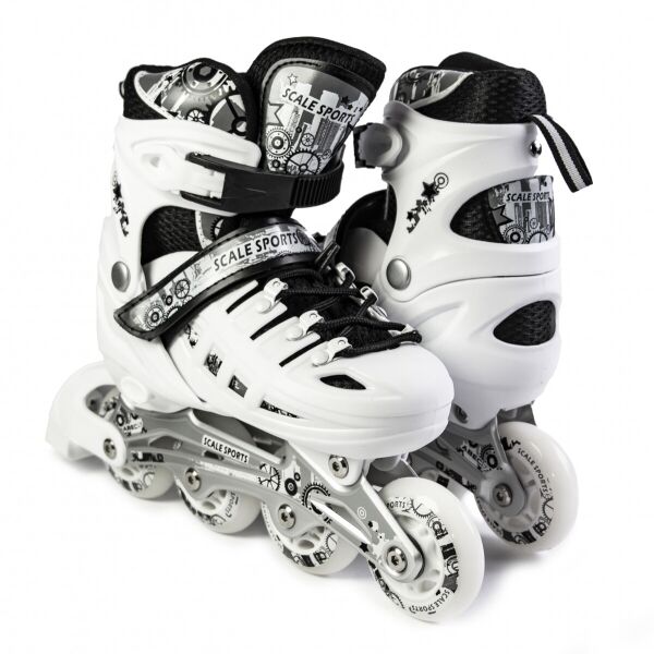 

Раздвижные роликовые коньки Scale Sport LF 905, размер 38-41 белый