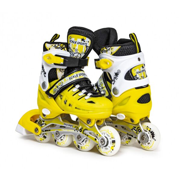 

Раздвижные роликовые коньки Scale Sport LF 905, размер 38-41 желтый