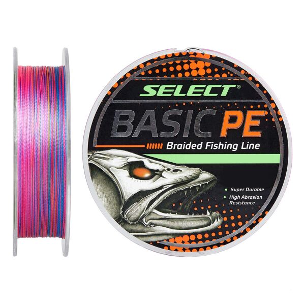 

Шнур Select Basic PE (разноцв.) 150м 0.12мм 5,6кг/12lb (1870-30-92)