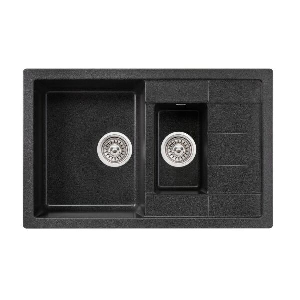 

Кухонная мойка с дополнительной чашей Lidz 780x495/200 GRF-13 (LIDZGRF13780495200)