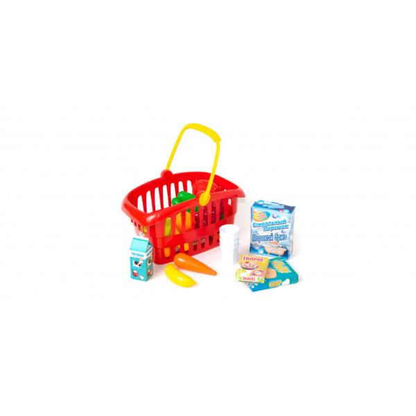 

Игровой набор Супермаркет корзинка с продуктами 362B2, 3 цвета (Красный)