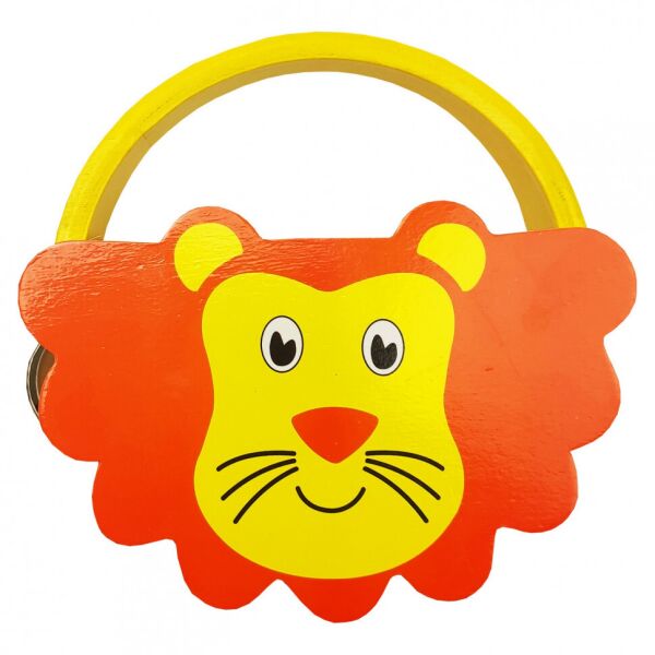 

Деревянная игрушка Бубен MD 2477 14 см (Лев)