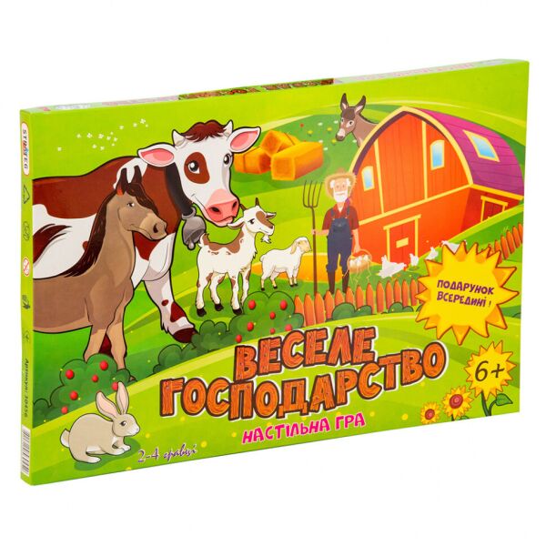 

Настольная Игра-бродилка Веселое хозяйство Strateg 30456 (укр.)