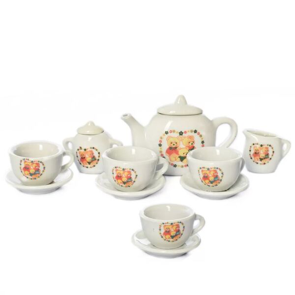 

Игрушечный фарфоровый сервиз 808-D67/68/70 на 4 персоны (Мишка)