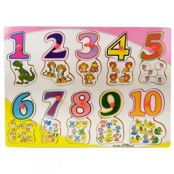 

Деревянная игрушка Рамка-вкладыш MD 2533-DX 30-22-1 см (Цифры)