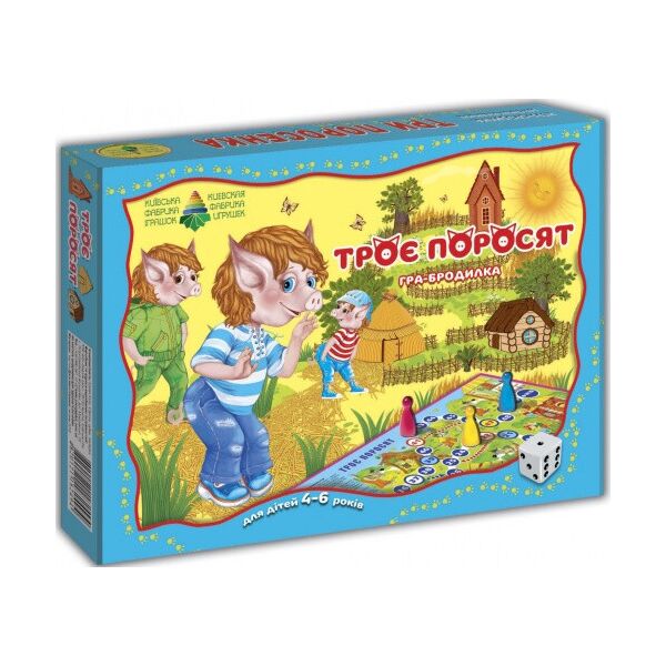 

Детская настольная игра-бродилка Три поросенка 82494 от 4х лет