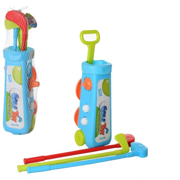 

Игровой набор Гольф MR 0049 клиюшки, 2 лунки, мячики (Синий)