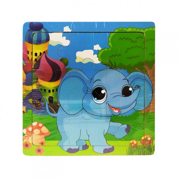 

Деревянная игрушка Пазлы MD 2159 животные (Слон)