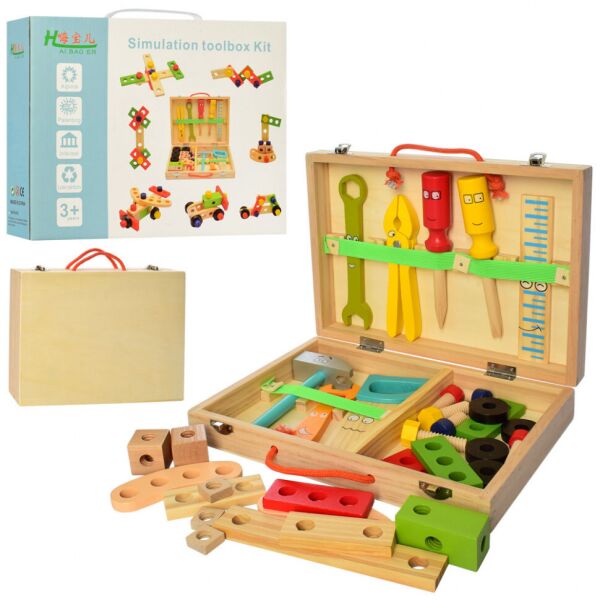 

Детский конструктор на шурупах MD 2324 деревянный