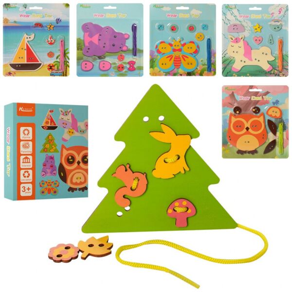 

Деревянная игрушка Шнуровка MD 2622