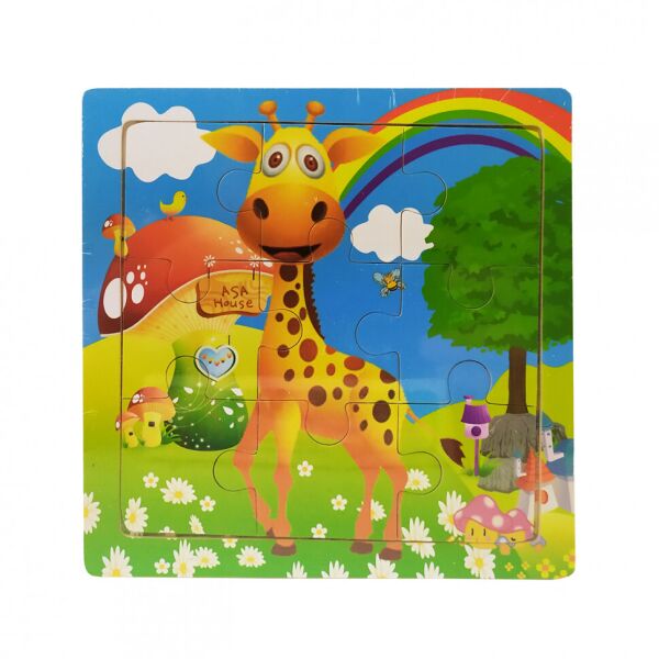

Деревянная игрушка Пазлы MD 2159 животные (Жираф)